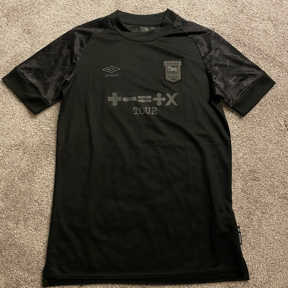 Ed Sheeran Ipswich Town Black Out Jersey